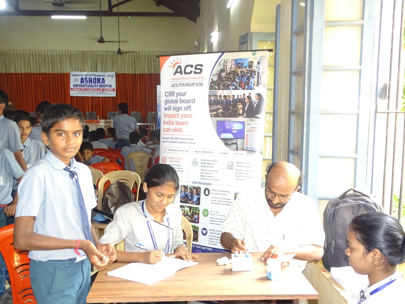 Health screening programme at Lamington School, Hubballi